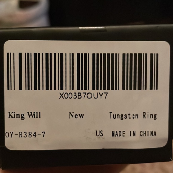 Brand new Tungsten Ring & rubber rings, size 7 - Picture 4 of 6